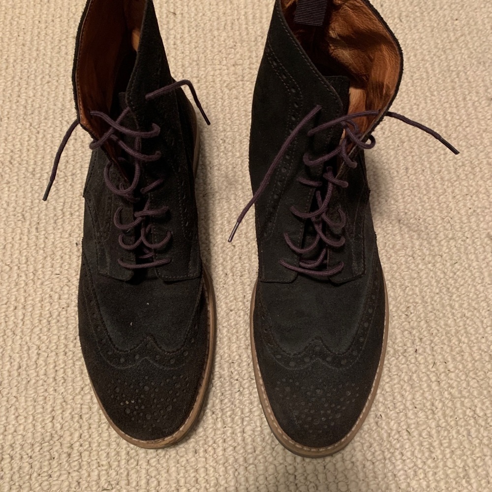 Black Suede Boots 12M